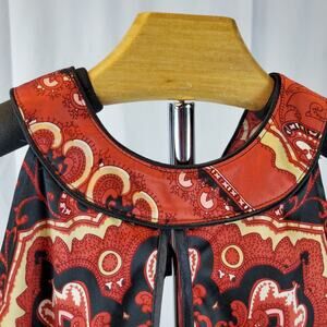 The Limited Brand Bohemian Silk Halter Top with Keyhole - Size M
